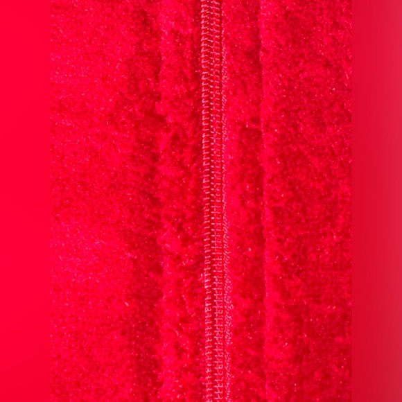 SANTA Hooded Onesie Pajama or Costume * size Large L * Red & White * Footless * - Picture 3 of 10